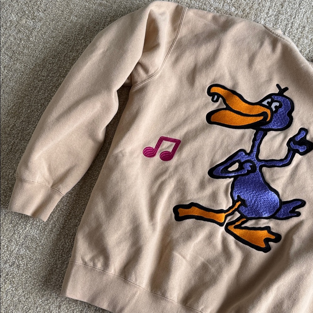 Obey Disco Duck Tan Crewneck Sweatshirt - Picture 5 of 11